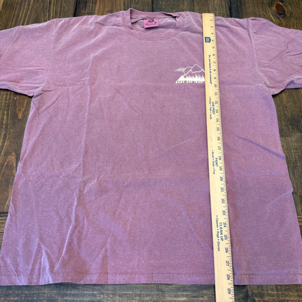 Vintage Anvil Hike Naked Bare Ass Trail Guides Colorado T-Shirt Mens XL Mauve - Picture 4 of 7